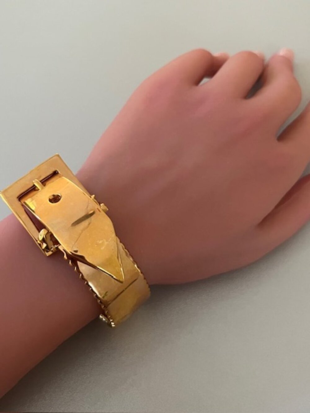 Eddie Borgo Gold Buckle Cuff Statement Bracelet